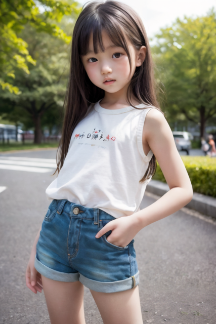 AI 美少女 小学生 Kawaii little girl