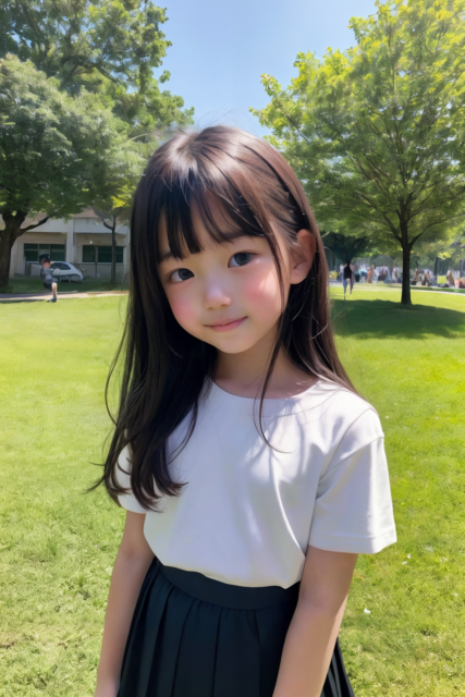 AI 美少女 小学生 Kawaii little girl