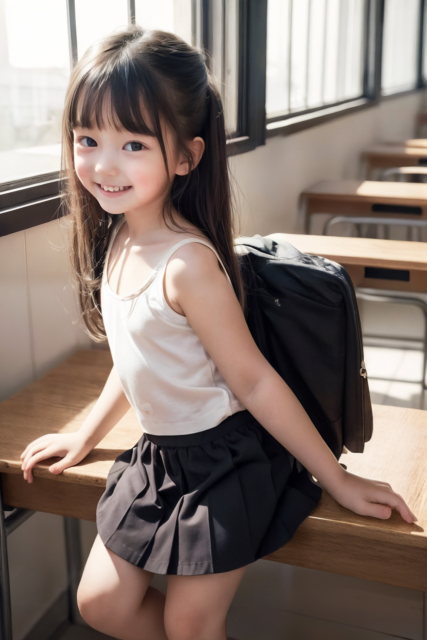 AI 美少女 小学生 Kawaii little girl