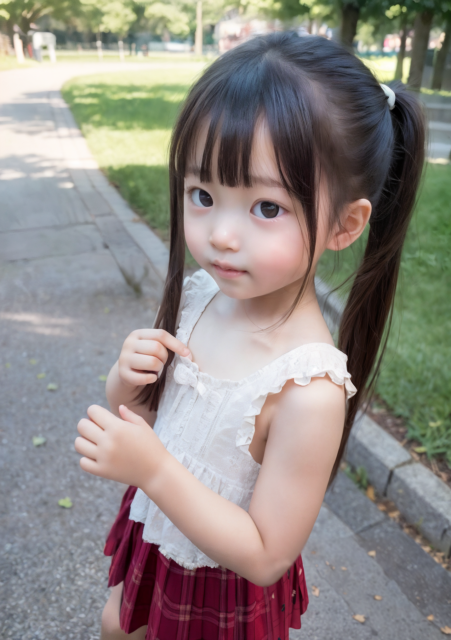 AI 美少女 小学生 Kawaii little girl