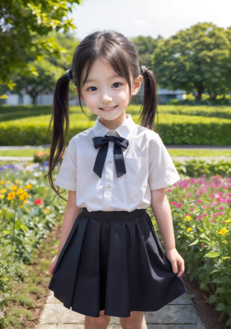 AI 美少女 小学生 Kawaii little girl