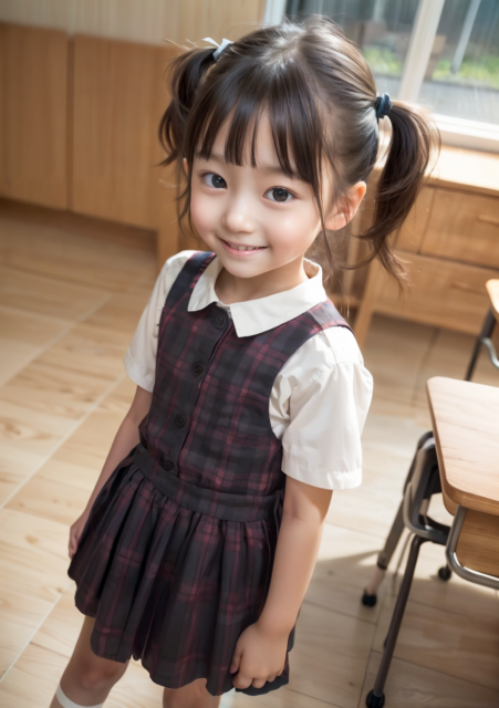 AI 美少女 小学生 Kawaii little girl