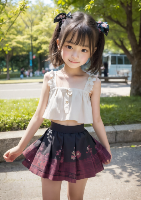 AI 美少女 小学生 Kawaii little girl