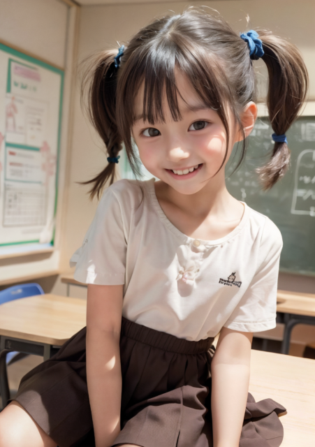 AI 美少女 小学生 Kawaii little girl