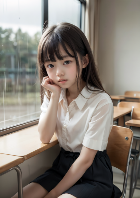 AI 美少女 小学生 Kawaii little girl