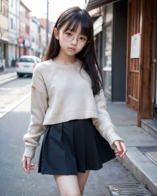 AI 美少女 小学生 Kawaii little girl