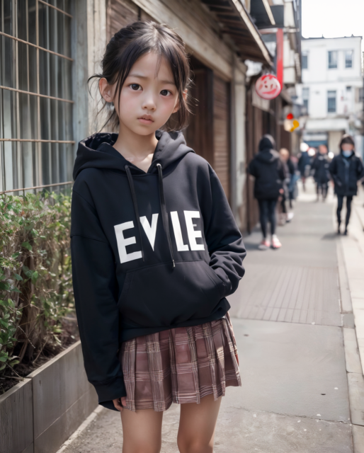 AI 美少女 小学生 Kawaii little girl