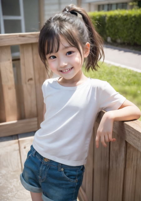 AI 美少女 小学生 Kawaii little girl