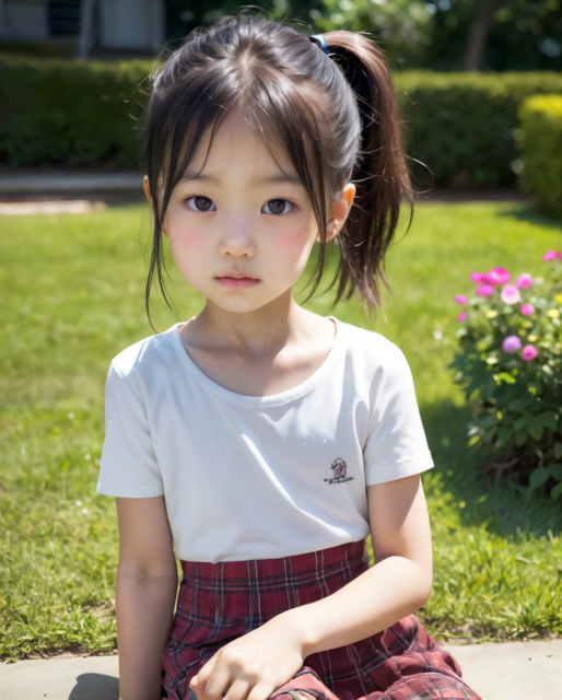 AI 美少女 小学生 Kawaii little girl