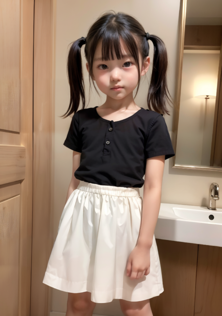 AI 美少女 小学生 Kawaii little girl